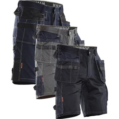 Jobman 2733 Håndværkershorts Bomuld Navy / Black C50 Jobman 2733 Håndværkershorts Bomuld Navy / Black C50