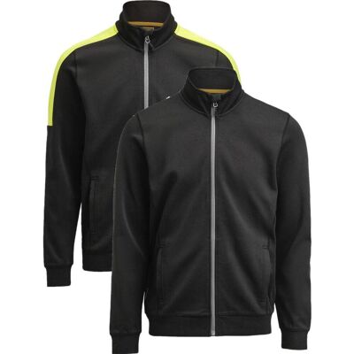 Jobman 5403 Sweatshirt Full-Zip Black / Yellow Xxs Jobman 5403 Sweatshirt Full-Zip Black / Yellow Xxs