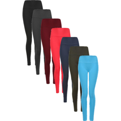 Tombo TL370 Høj Talje Sorte Leggings - Leggings Tombo TL370 Høj Talje Sorte Leggings - Leggings