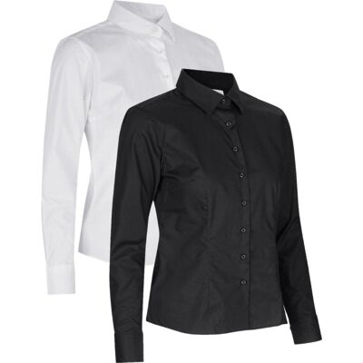 Seven Seas Ss710 Poplin Modern Dame-Sort-M Seven Seas Ss710 Poplin Modern Dame-Sort-M