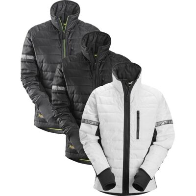 Snickers - 8107 Allroundwork - Hvid/Sort - Isoleret jakke Snickers - 8107 Allroundwork - Hvid/Sort - Isoleret jakke