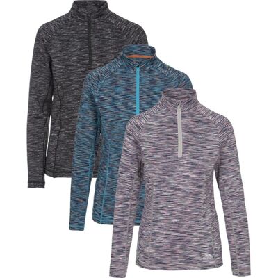 Trespass Edith - Female Active Top / Dame Platinum Marl Xs Trespass Edith - Female Active Top / Dame Platinum Marl Xs