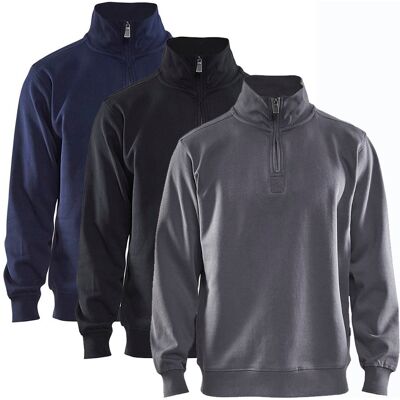 Blåklåder Blåkläder 3365 Sweatshirt Half Zip / Sweatshirt Half Zip - 4xl - Sort Blåklåder Blåkläder 3365 Sweatshirt Half Zip / Sweatshirt Half Zip - 4xl - Sort