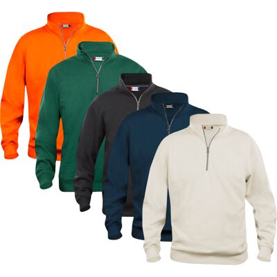 Clique 21033 Basic Half Zip Anthracite Melange M Clique 21033 Basic Half Zip Anthracite Melange M