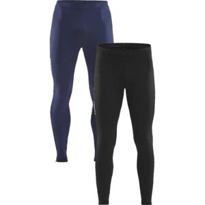 Craft 1907593 Rush Zip Tights  M Herre / Sports Tights / Tights Black/black L