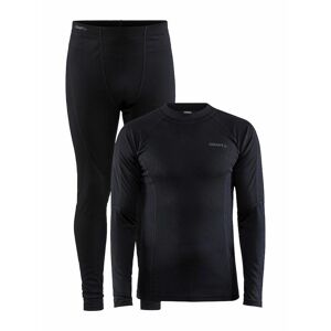 Craft 1909709 Core Warm Baselayer Set M Herre / Underbukser / Sportsunderbukser / Bukser Black Xs