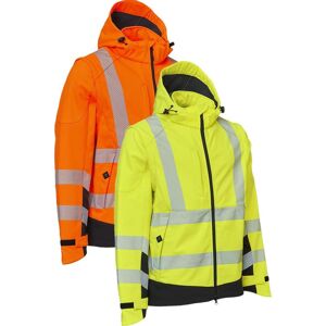 Elka 117300r Visible Xtreme Softshell Jakke Fluorescerende Gul/sort 5xl