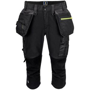 Projob 645557 5557 Knickers Med Stretch Kevlar På Knæ / Arbejdsknickers Black D100