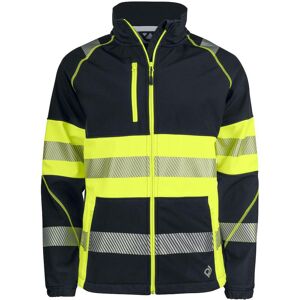 Projob 646443 6443 Softshell Jakke En Iso 20471 Klass 1 / Arbejdsjakke Yellow/black L