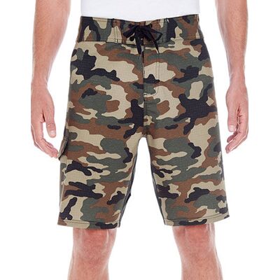 Burnside Bu9371, Badeshorts Med Stretch - Grøn Camo - 30 Burnside Bu9371, Badeshorts Med Stretch - Grøn Camo - 30