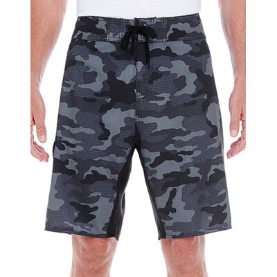 Burnside Bu9371, Badeshorts Med Stretch - Sort Camo - 30 Burnside Bu9371, Badeshorts Med Stretch - Sort Camo - 30