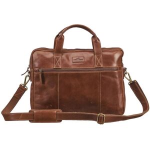 Derby Of Sweden 158951 Leather Line Briefcase Cognac One Size Derby Of Sweden 158951 Leather Line Briefcase Cognac One Size