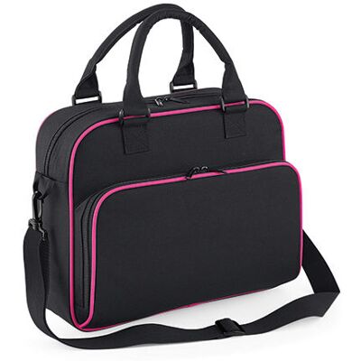 Bagbase Bg145, Tasker Junior Dance Bag - Sort/fuchsia - One Size Bagbase Bg145, Tasker Junior Dance Bag - Sort/fuchsia - One Size