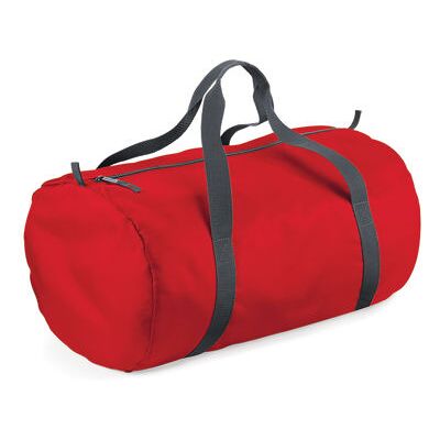 Bagbase Bg150, Tasker Packaway Barrel Bag / Sportstaske - Klassisk Rød - One Size Bagbase Bg150, Tasker Packaway Barrel Bag / Sportstaske - Klassisk Rød - One Size