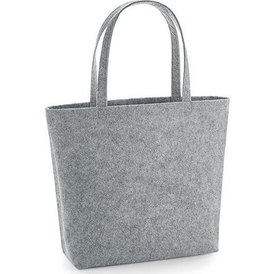 Bagbase Bg721, Tasker Felt Shopper - Grå Melange - One Size Bagbase Bg721, Tasker Felt Shopper - Grå Melange - One Size