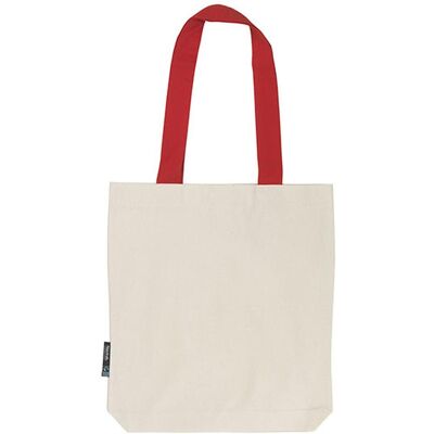 Neutral Ne90002 Bomuldsposer - Indkøbsnet - Nature / Red - 38 X 42 Cm Neutral Ne90002 Bomuldsposer - Indkøbsnet - Nature / Red - 38 X 42 Cm