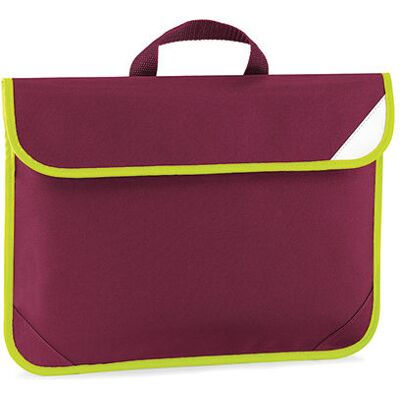 Quadra Qd452, Tasker Enhanced-Viz Book Bag - Bourgogne - One Size Quadra Qd452, Tasker Enhanced-Viz Book Bag - Bourgogne - One Size