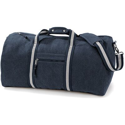 Quadra Qd613, Tasker Vintage Canvas Holdall - Vintage Oxford Navy - One Size Quadra Qd613, Tasker Vintage Canvas Holdall - Vintage Oxford Navy - One Size