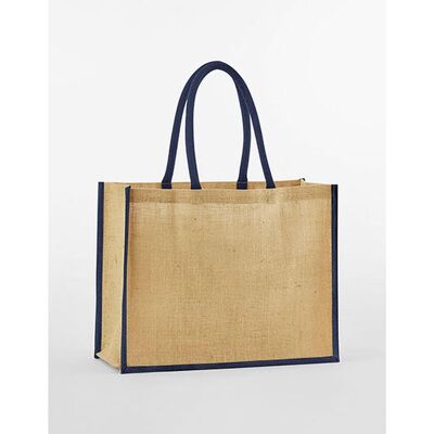 Westford Mill Wm470 Tasker - Natural / Navy - 42 X 33 X 19 Cm Westford Mill Wm470 Tasker - Natural / Navy - 42 X 33 X 19 Cm