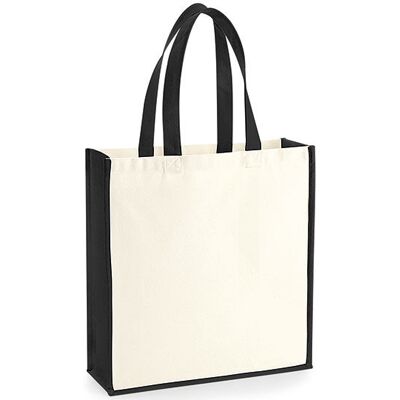 Westford Mill Wm600, Tasker Gallery Canvas Bag - Naturlig/sort - One Size Westford Mill Wm600, Tasker Gallery Canvas Bag - Naturlig/sort - One Size