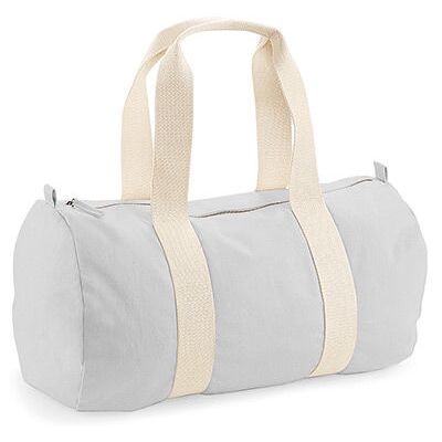 Westford Mill Wm814, Tasker Earthaware® Organic Barrel Bag - Lysegrå - One Size Westford Mill Wm814, Tasker Earthaware® Organic Barrel Bag - Lysegrå - One Size