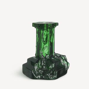 Kosta Boda Rocky Baroque Candlestick Emerald Green 175mm One Size