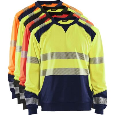 Blåklåder Blåkläder 3541 High Vis Sweatshirt / High Vis Sweatshirt - Xs - High Vis Gul/sort Blåklåder Blåkläder 3541 High Vis Sweatshirt / High Vis Sweatshirt - Xs - High Vis Gul/sort