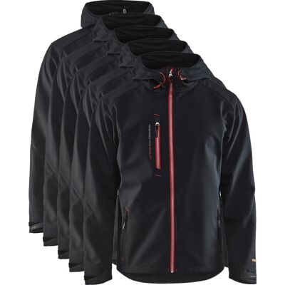 Blåklåder Blåkläder 4949 Softshell Jakke Med Hætte / Softshell Arbejdsjakke Med Hætte - 3xl - Sort/koboltblå Blåklåder Blåkläder 4949 Softshell Jakke Med Hætte / Softshell Arbejdsjakke Med Hætte - 3xl - Sort/koboltblå