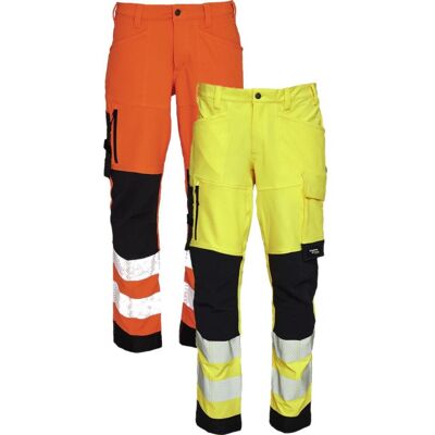 Elka 282404r Visible Xtreme Recycled Arbejdsbukser Fluorescerende Gul/sort 46 Elka 282404r Visible Xtreme Recycled Arbejdsbukser Fluorescerende Gul/sort 46