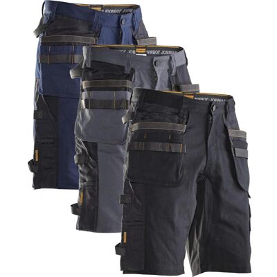 Jobman 2168 Håndværkershorts Stretch Dark Grey / Black C44 Jobman 2168 Håndværkershorts Stretch Dark Grey / Black C44