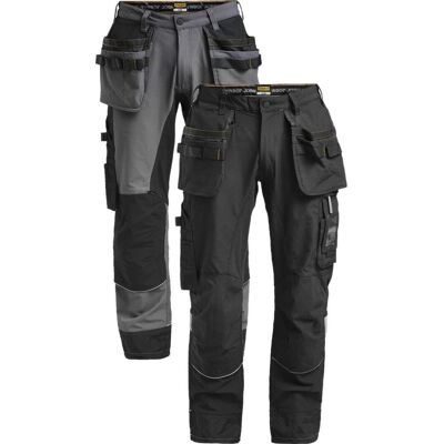 Jobman 2191 Håndværkerbuks Stretch Dark Grey / Black C60 Jobman 2191 Håndværkerbuks Stretch Dark Grey / Black C60
