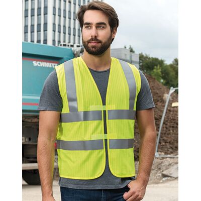 Korntex Kx806 Triple Norm Safety Vest Dardanel Signal Yellow L Korntex Kx806 Triple Norm Safety Vest Dardanel Signal Yellow L