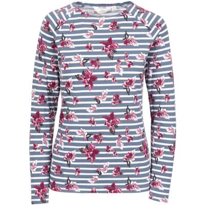 Trespass Dellini - Female Casual Top Pewter Floral Stripe S Trespass Dellini - Female Casual Top Pewter Floral Stripe S
