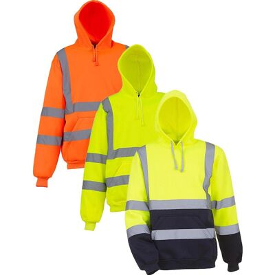 Yoko Yk05 Sweatshirts & -Jakker Hi-Vis Yellow / Navy Xxl Yoko Yk05 Sweatshirts & -Jakker Hi-Vis Yellow / Navy Xxl