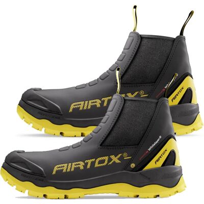Airtox Glc-R Sikkerhedsstøvlet G-Force Pullon M/elastik Med Esd-Gul-45 Airtox Glc-R Sikkerhedsstøvlet G-Force Pullon M/elastik Med Esd-Gul-45