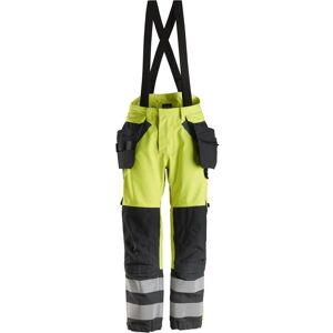 Snickers 6568 Protecwork, High-Vis Gore-Tex Bukser Med Hylsterlommer, Klasse 2 Gul/navy Xl Lang