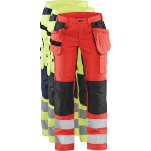 Blåkläder 7163 Dame High Vis Buks Med Stretch / Dame High Vis Arbejdsbuks Med Stretch - C34 - High Vis Gul/sort