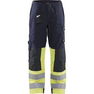 Blåkläder 7181 Dame Multinorm Buks / Dame Multinorm Arbejdsbuks - C34 - Marineblå/high Vis Gul