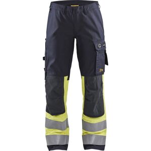 Blåkläder 7187 Dame Multinorm Buks Inherent Med Stretch / Dame Multinorm Arbejdsbuks Inherent Med Stretch - D19 - Marineblå/high Vis Gul