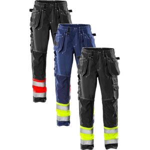 Fristads 100279 Hi Vis Håndværkerbukser Kl.1 247 / Arbejdsbukser Sort C146