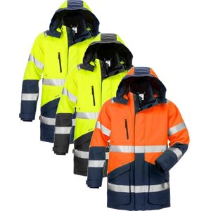 Fristads 120988 Hi Vis Gore-Tex Vinterparka Kl.3 4989 Hi-Vis Gul/marine 2xl