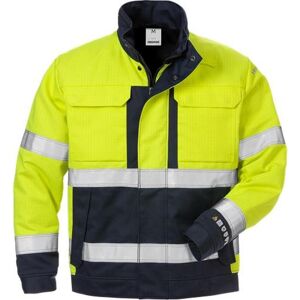 Fristads 125944 Flame Hi Vis Vinter Jakke Kl 3 4588 / Arbejdsjakke Hi-Vis Gul/marine M