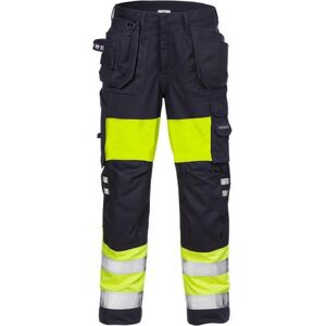 Fristads 126518 Flamestat Hi Vis Håndværkerbukser Dame Kl.1, 2777 Aths / Arbejdsbukser Hi-Vis Gul/marine 40