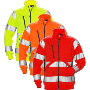 Fristads 126535 Hi Vis Sweatjakke Dame Kl.3 7427 Shv / Arbejdsjakke Rød M