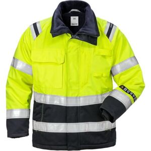 Fristads 129548 Flamestat Hi Vis Vinterjakke, Dame Kl.3 4285 / Arbejdsjakke Hi-Vis Gul/marine L