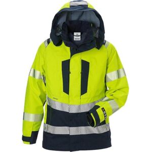 Fristads 129742 Flamestat Hi Vis Gore-Tex Pyrad® Skal Jakke Dame Kl.3 4195 / Arbejdsjakke Hi-Vis Gul/marine M