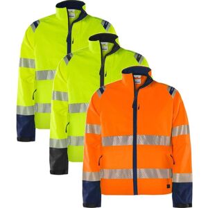 Fristads 134246 Hivis Green Stretchjakke Klasse 3 4647 Gstp / Arbejdsjakke Hi-Vis Gul/sort M