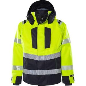 Fristads 134416 Flamestat Hivis Airtech® Skaljakke Kl. 3 4525 Athr / Arbejdsjakke Hi-Vis Gul/marine M