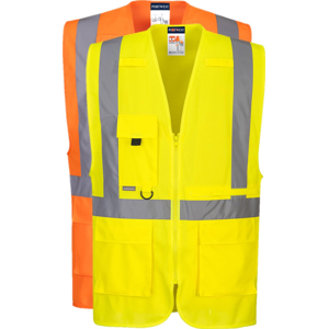 Portwest C357 Hi-Vis Executive Vest Med Tablet Lomme M Orange