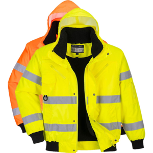 Portwest C467 Hi-Vis 3-I-1 Pilotjakke S Gul